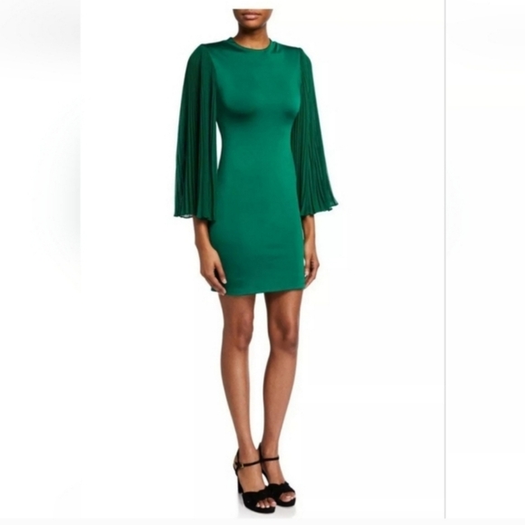 Alice + Olivia Zaya Pleated Stretch Mini  DRESS SIZE 6 NWT $395 - Picture 12 of 16